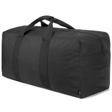 100L Extra Large Duffle Bag for Travel, Camping - Black