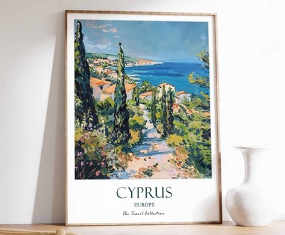 5_Cyprus Print, Cyprus Travel Poster, Europe Travel Print, Europe Decor, Europe