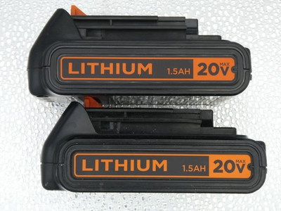#ad LOT OF 2 Black amp; Decker 20V MAX* 1.5 Ah Battery A4B6 2 $25.99