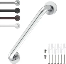 12 Inch Shower Grab Bar Satin Brushed Nickel, ZUEXT Stainless Steel Safety Grab