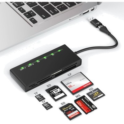 USB3.0 USB C Multi Kartenleser 7-in-1 SD TF CF MS MMC 5Gbps High Speed Adapter