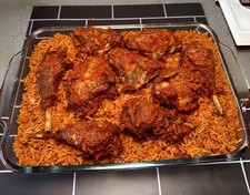 Smoky Party Jollof Rice - Catering Size 24L, 12L, or 6L - Ready to Order