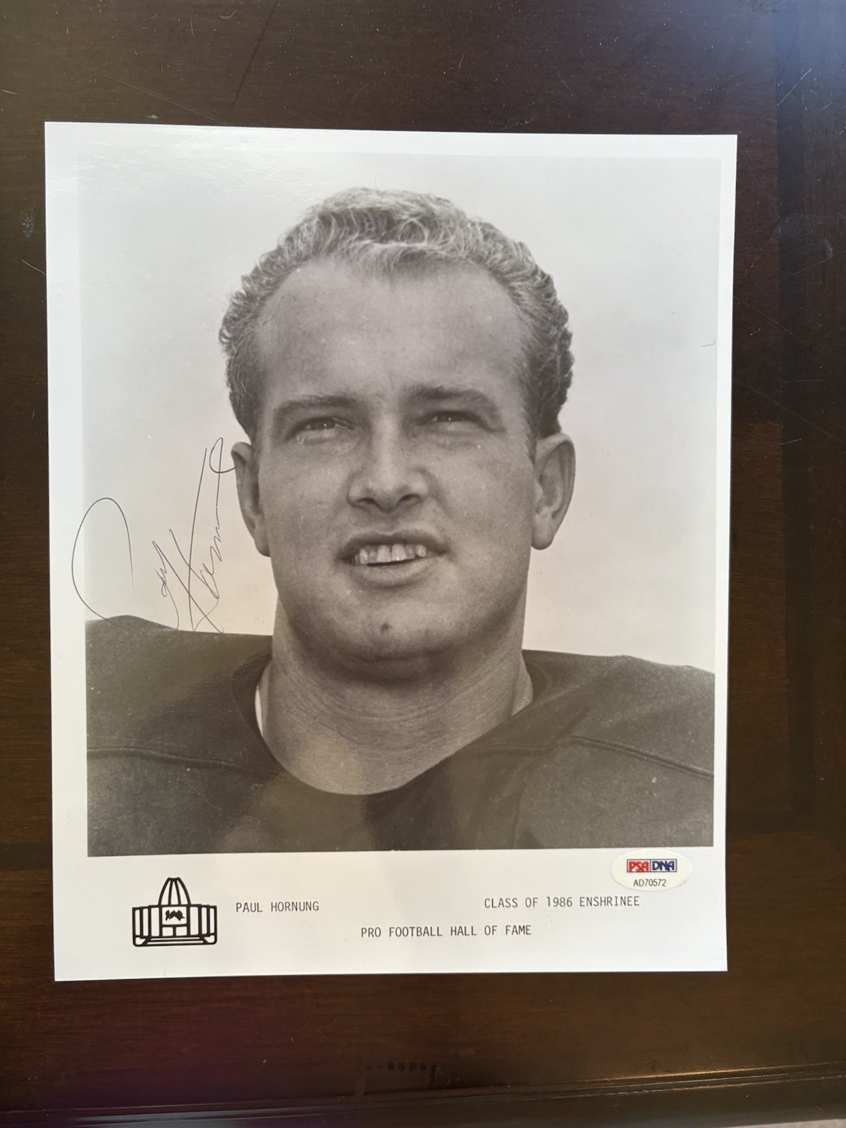 Paul Hornung Autographed Signed Green Bay Packers 8x10 Photo PSA COA - NFL - HOF 1986 
