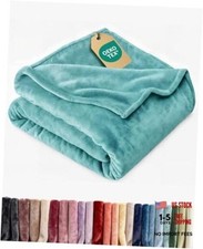 Ultra Soft Fleece Blanket Throw Size - Flannel Throw (50" x 60") 15 - Turqoise