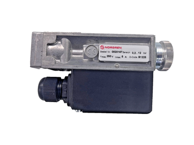 #ad Norgren 0820167 Adjustable Pressure Switch 0.2 to 12 bar G1 4 IMPA code 793153 $275.00