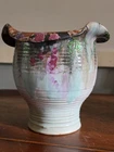 Weller Pottery  7 1/2 Fleron Hand Made Vase HTF Artist Signed  Factory MINT