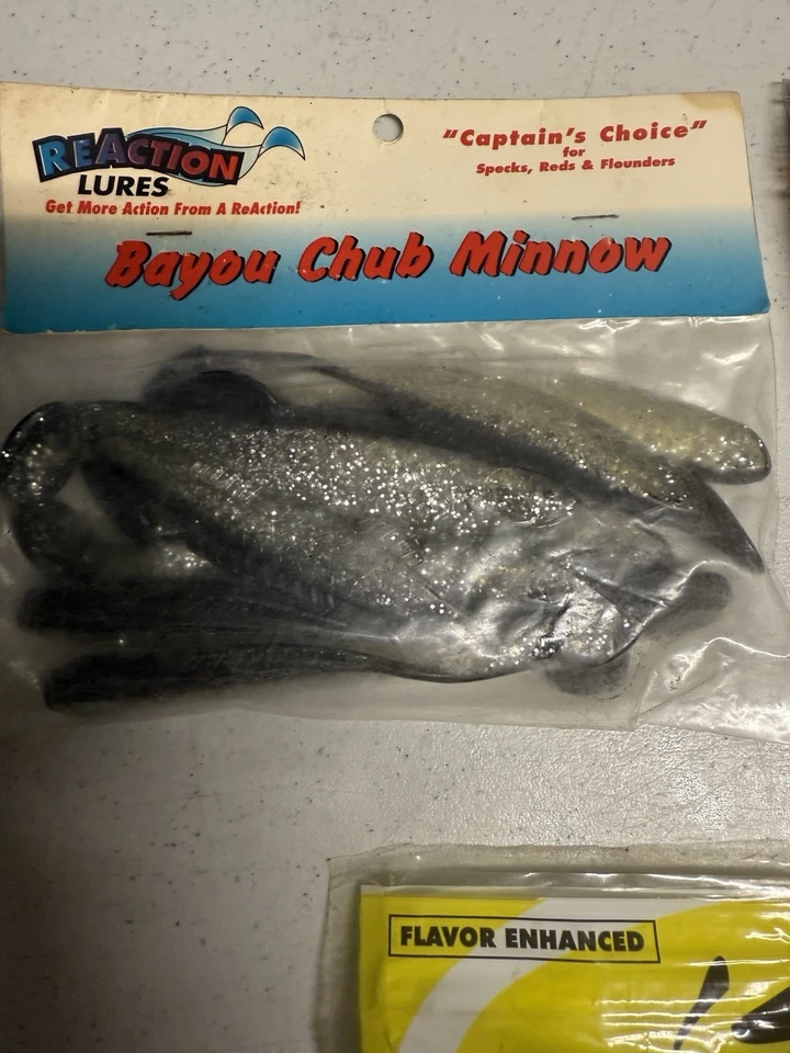 Vintage Lot of 3 Fishing Softbait Lures|Culprit Worms, Chub Minnow,Hybrids Bait - Image 2 of 4