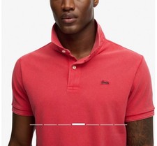 Image of Superdry Men's Classic Pique Polo Shirt Size L RRP £ 34.99