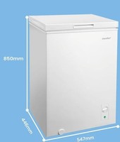COMFEE' RCC102WH2UK(E) 99L Freestanding Chest Freezer, with Freezing and Refrige