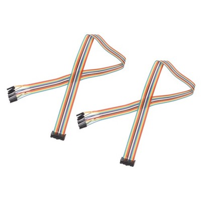 2 Stück IDC Regenbogenkabel für FC-Buchse auf 16P 19,6 Zoll nicht 2,54mm