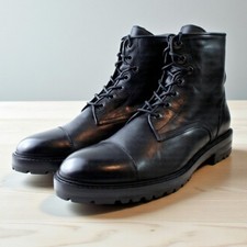 Ivan Troy Moussa Black Men's Italian Leather Boots/ Made In Italy