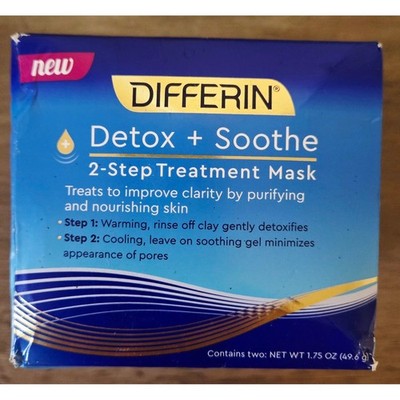 Differin Detox + Soothe 2-Step Treatment Mask - Clarity Purifying Nourishing