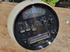 White Vintage Weltron 2001 8 Track Player with AM/FM Radio Space Ball