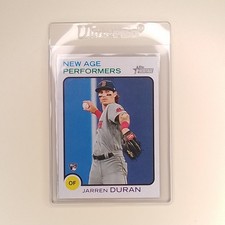 Topps 2022 Heritage Jarren Duran New Age Performers Boston Red Sox Rookie Card. rookie card picture