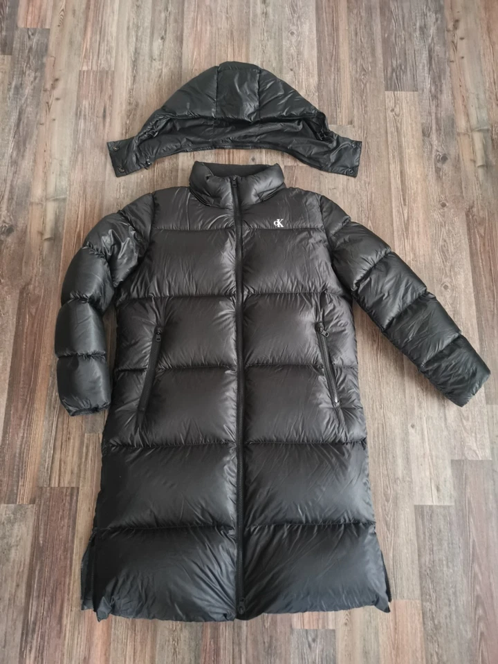 Hochwertige Calvin Klein Daunenmantel Schwarz Gr. XL Top Zustand  - Bild 2 von 4