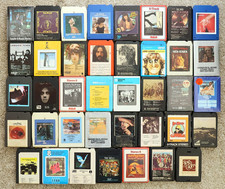 60's / 70's / 80's Classic Rock / Pop / Hard Rock 8-Track Tape Lot of 39