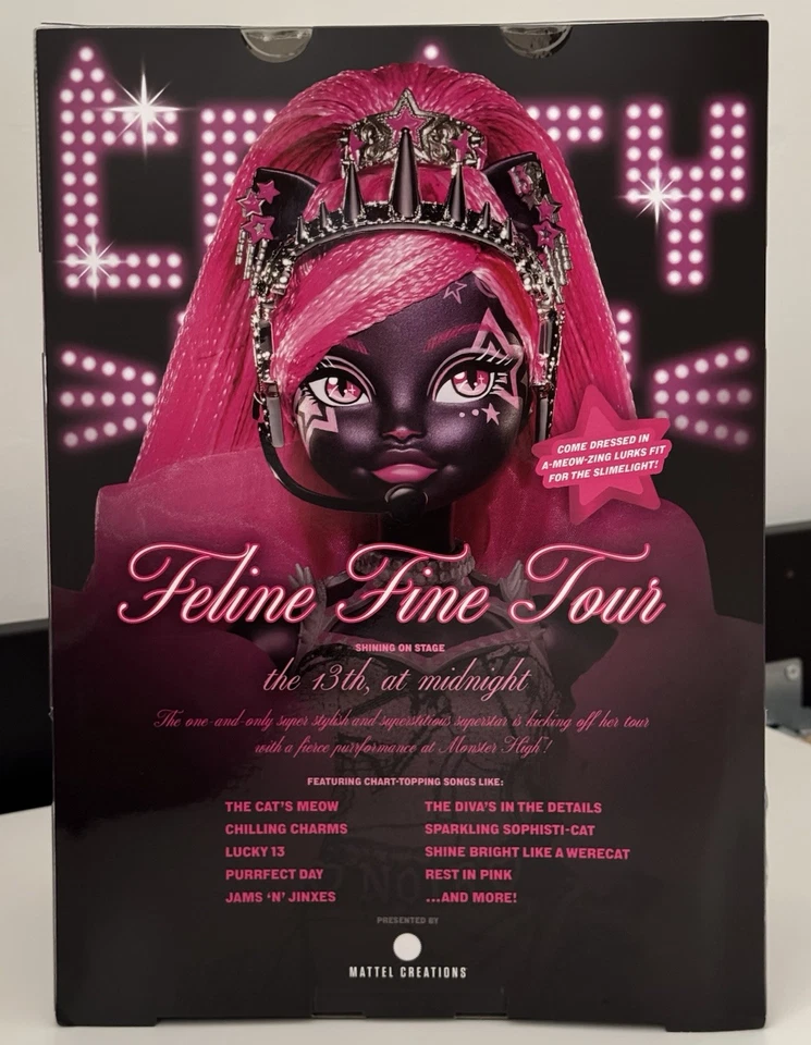 Monster High 2025 Fang Vote Catty Noir Doll IN HAND BRAND NEW Mattel - Image 3 of 4