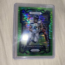 2023 Panini Prizm #261 Kenneth Walker III Neon Green Pulsar