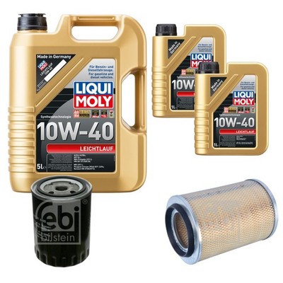 FEBI Inspektionspaket 7L LIQUI MOLY 10W-40 Leichtlauf für VW Transporter IV