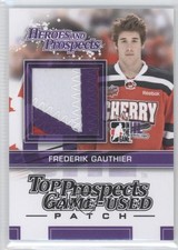 2013-14 ITG Heroes and Prospects Black /30 Frederik Gauthier #TPM-10 Patch 0f8