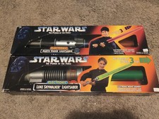 Star Wars Power of the Force Electronic Luke Skywalker & Darth Vader Lightsabers