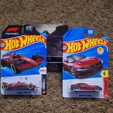 Hot Wheels Ferrari Formula 1 1:64 Diecast 2-Car Lot Unopened 12Cilindri