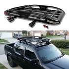 For Honda Ridgeline 50" Roof Rack Luggage Cargo Basket + Cross Bar w/LED Light
