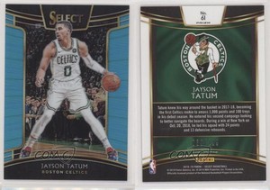 2018-19 Panini Select Concourse Light Blue Prizm /299 Jayson Tatum #61