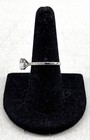 925 Sterling Silver Cz Cocktail Rhodium Plated Ring Size 7.5 3.4g — photo 3