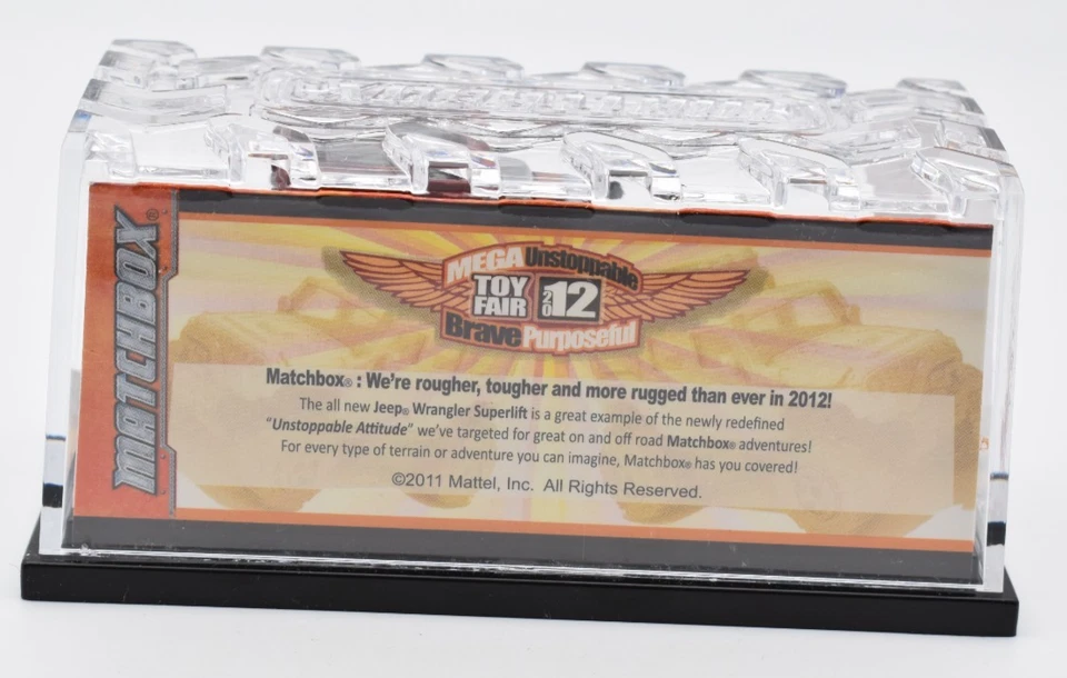 Matchbox Superfast Jeep Wrangler Superlift black/bronze. 2012 Toy Fair - Image 3 of 4