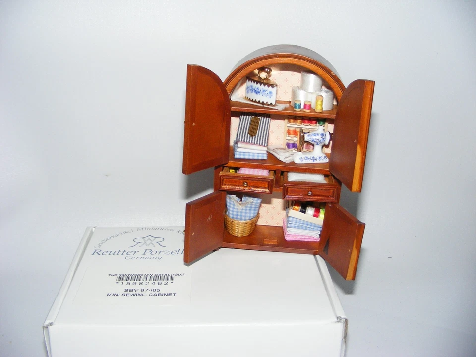 Reutter Porzellan Dollhouse Furniture Sewing Cabinet HC1932 - Image 2 of 4