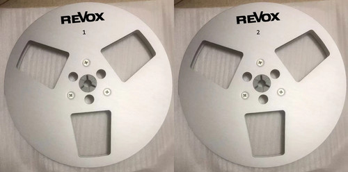 One Pair 7'' Silver Revox Tape Reel For PR-99 A77 B77 G36 Etc Tape Recorder