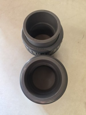 2× EFFAST PVC-U Union 75mm 21/2''