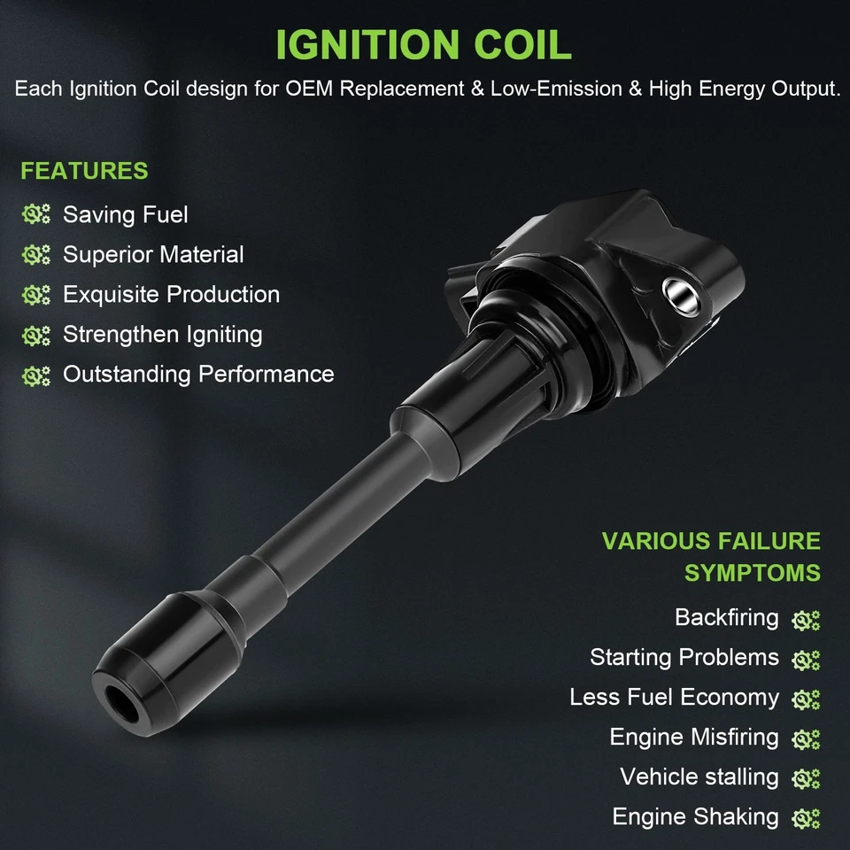 4 para 2015 2016 2017 2018 2019 INFINITI para Q70L 5,6 L V8 bobina de encendido UF549 Foto 3 de 4