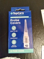 Package of TopCare Health probe covers for digital thermometers 25 Count.