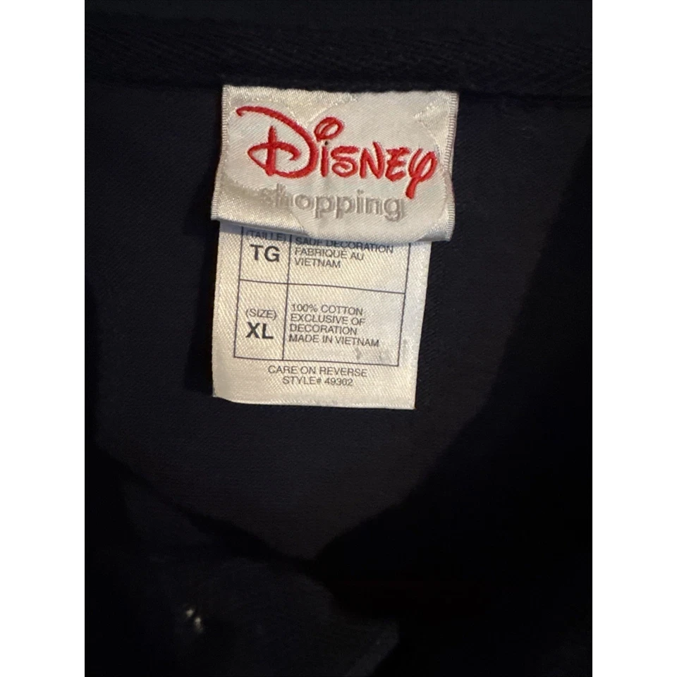 Disney Shopping Boys Extra Large Blue Polo Shirt Long Sleeve Cotton Mickey Logo - Image 2 of 4