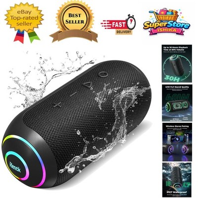 Vielseitiger 40W Bluetooth Lautsprecher mit 30 Stunden Spielzeit & Partytauglichen RGB-Leuchten