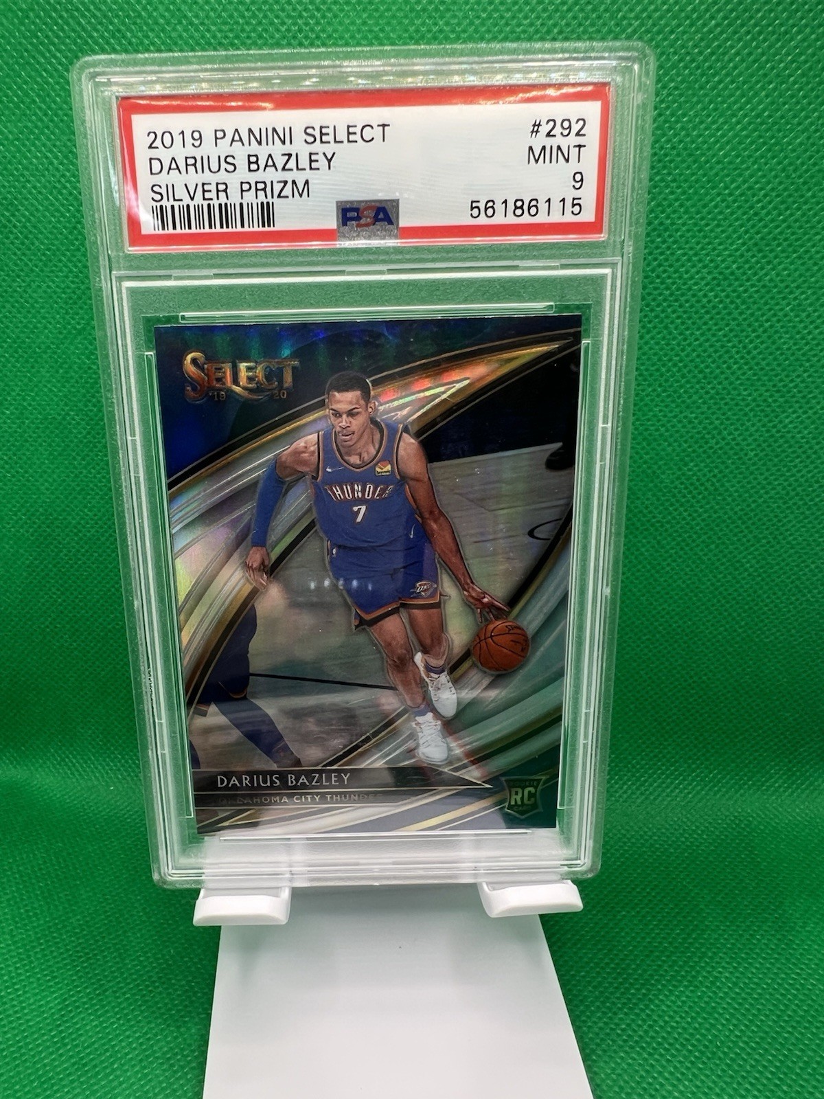 2019-20 Panini Select - Courtside Darius Bazley #292 Silver Prizm (RC) PSA 9 MT