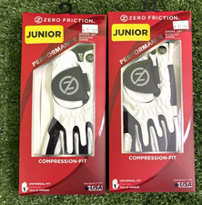 Zero Friction JUNIOR Golf Gloves NEW Left Hand Lot Of 2