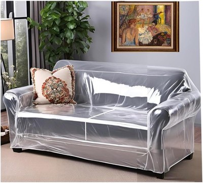 Clear Acrylic Couch & Bed Stoppers – Invisible Wall Spacers To Protect Walls, Prevent Fire Risks, Style 2 (2 Large + 2 Small)