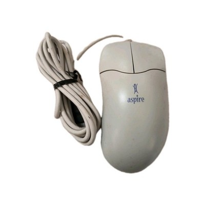 RARE NEW VINTAGE ACER ASPIRE OFF WHITE 2 BUTTON USB MECHANICAL MOUSE RM3-SB4-1