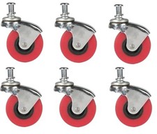 Iit 6pc 2-12 X 34 Swivel Caster Wheels For Creeper 80847