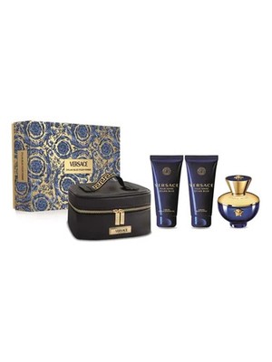 Versace Pour Femme Dylan Blue EdP Damen-Geschenkset 100 ml (3-Teilig) Duft NEU