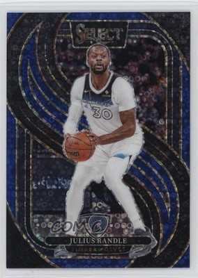 2024-25 Panini Select Premier Level Blue Disco Prizm /25 Julius Randle #129 7y2