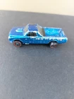 Vintage 1968 Hot Wheels Redline 1/64 Custom Chevy Fleetside Pickup, Blue. Rare!
