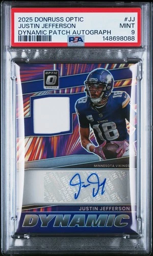 2025 Donruss Optic Justin Jefferson Base (PSA 9)