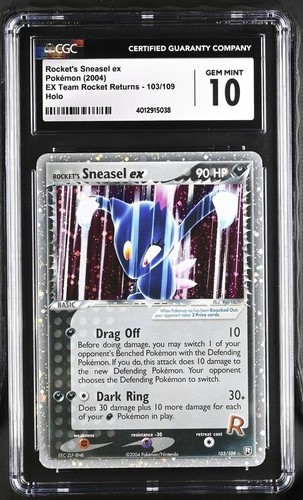 Rocket's Sneasel ex graded CGC 10 for sale on eBay