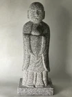 Okazaki Natsuyama Granite Stone Jizo Statue – Hand-Carved Japanese Garden