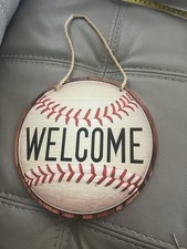 Baseball Welcome Sign