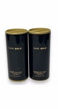 Vintage 2 AVON Rare Gold Shimmering Body Powder 1.4 oz Black New Discontinued